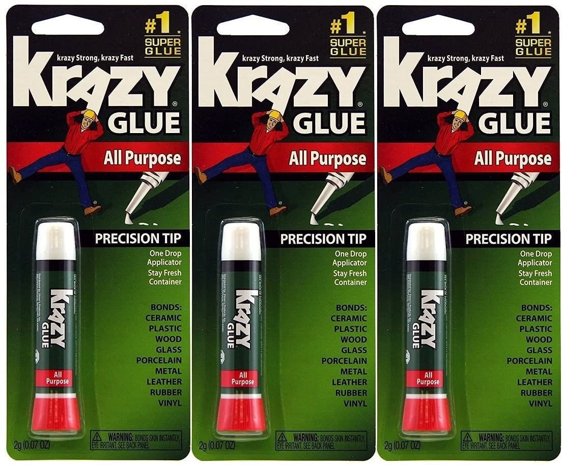 Elmer's, Instant Krazy Glue All Purpose Gel - 0.07 fl oz (Pack of 6)