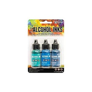 Tim Holtz - Ranger Alcohol Ink 3PKG, Teal/Blue Spectrum