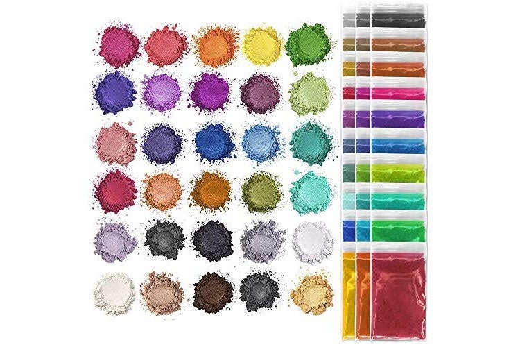 MEYSPRING Two Tone Collection Mica Powder Set 10 Unique Epoxy Resin Color  Pigments for Resin Arts and Crafts Non-toxic and Cosmetic Grade 