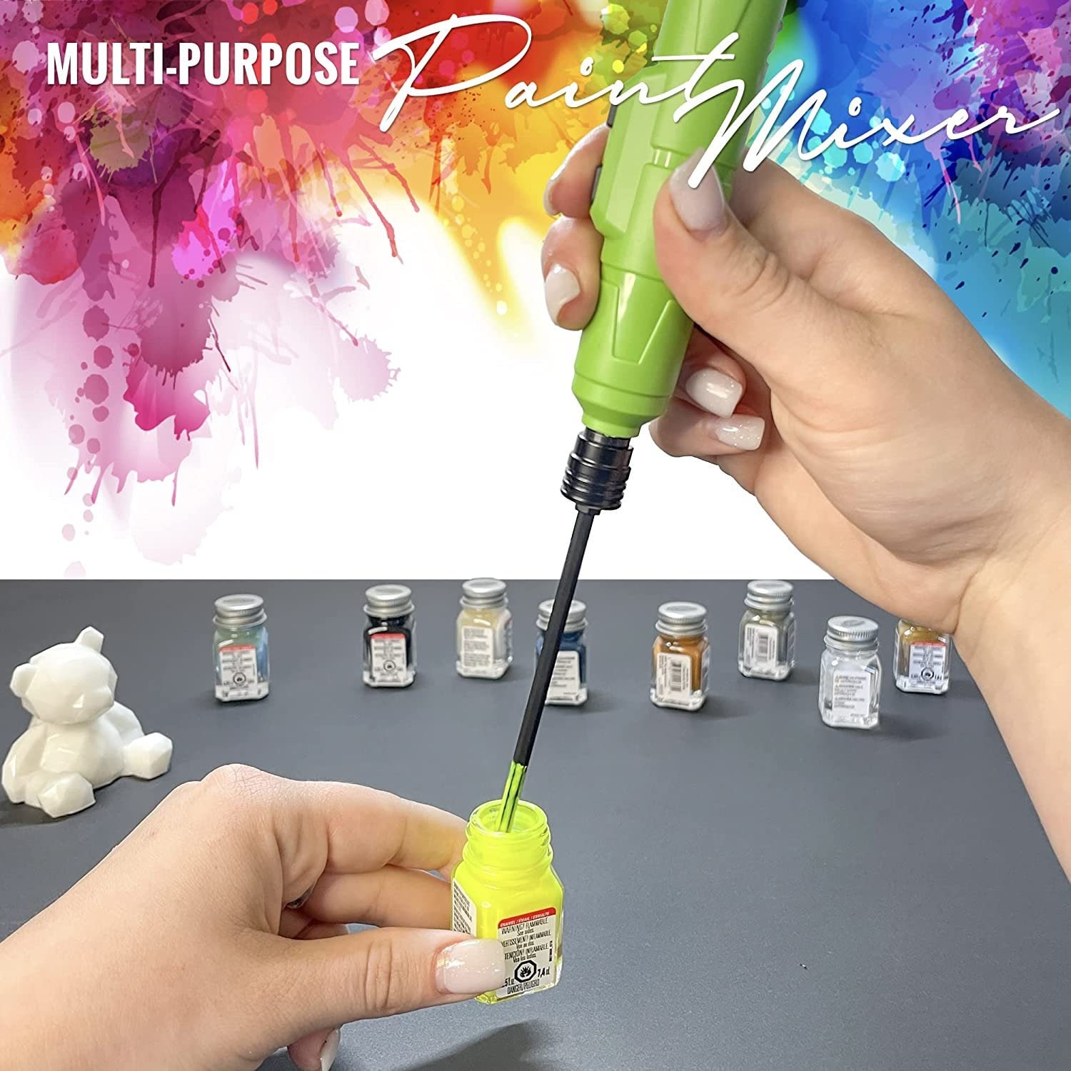 Cordless Mini Mixer Model Painting Mixing Color Mixing Mini Portable  Electric Mixer Stocking Stuffer Scale Model Paint Vallejo Tamiya