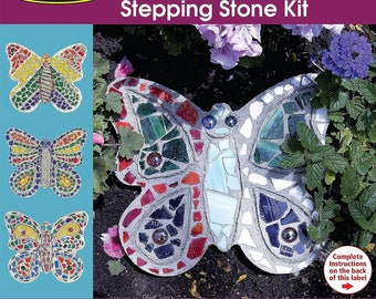 Midwest Products Mosaic Butterfly Stepping Stone Kit