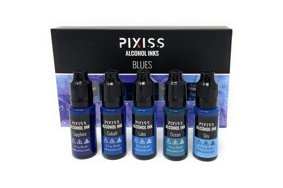 Pixiss Blue Alcohol Ink Set 