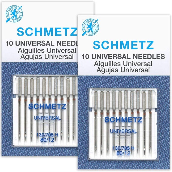 Schmetz Universal Sewing Machine Needles, Assorted Sizes (70/80/90/100) (30 Count)