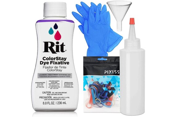 RIT Dye All-Purpose Liquid Dye Black & COLORSTAY Dye Fixative