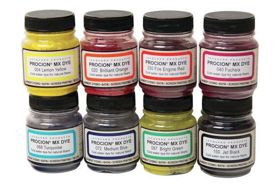 Jacquard Procion MX Dye 4 Color Set w/ Soda Ash & Mixing Chart