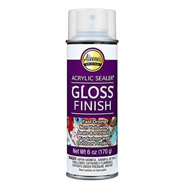 Aleene's 26412 Spray Gloss Finish, 6 Oz Acrylic Sealer, Original Version