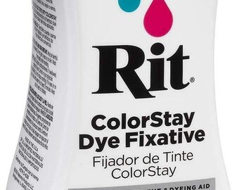Rit Dye ColorStay Dye Fixative 8oz, Pixiss Tie Dye Accessories Bundle