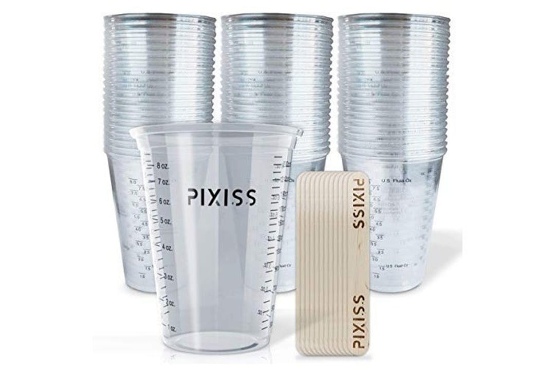 Bulk 100 Ct. Gold Glitter Plastic Shot Glass & Cup Kit