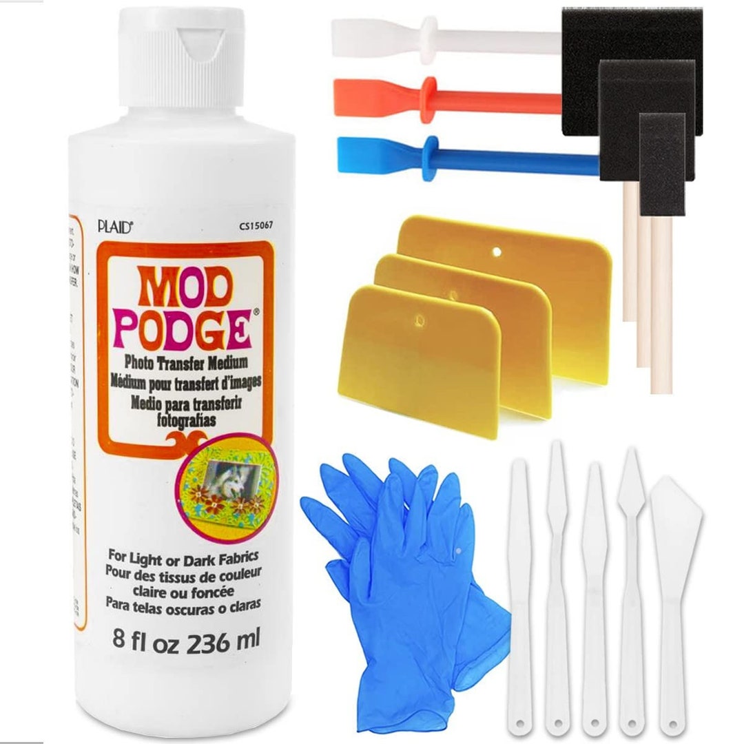 Mod Podge Photo Transfer Medium & Foam Brush - 2 oz