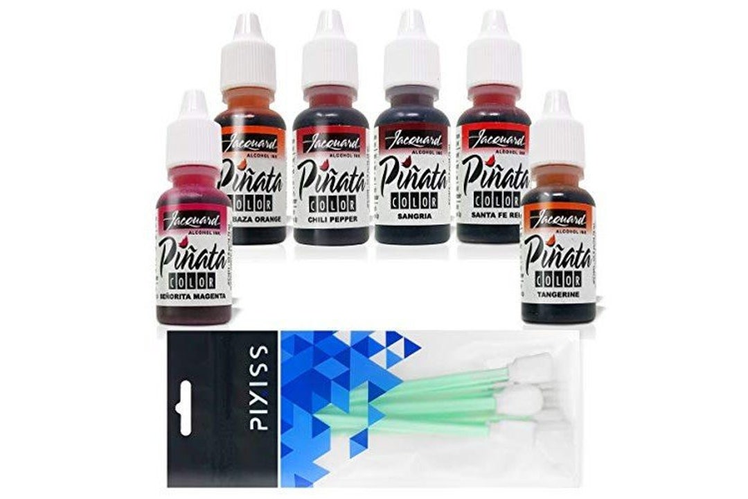 Pixiss Reds Alcohol Inks Set, 5 Highly Saturated Red Alcohol Inks for Resin