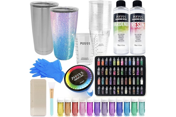 Epoxy Tumblers Kit With Glitter for Tumblers Includes Clear - Etsy