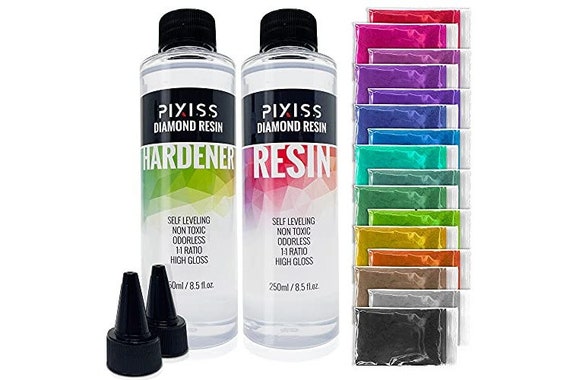 Pixiss Epoxy Resin Crystal Clear Casting Resin for Art Easy Mix 1