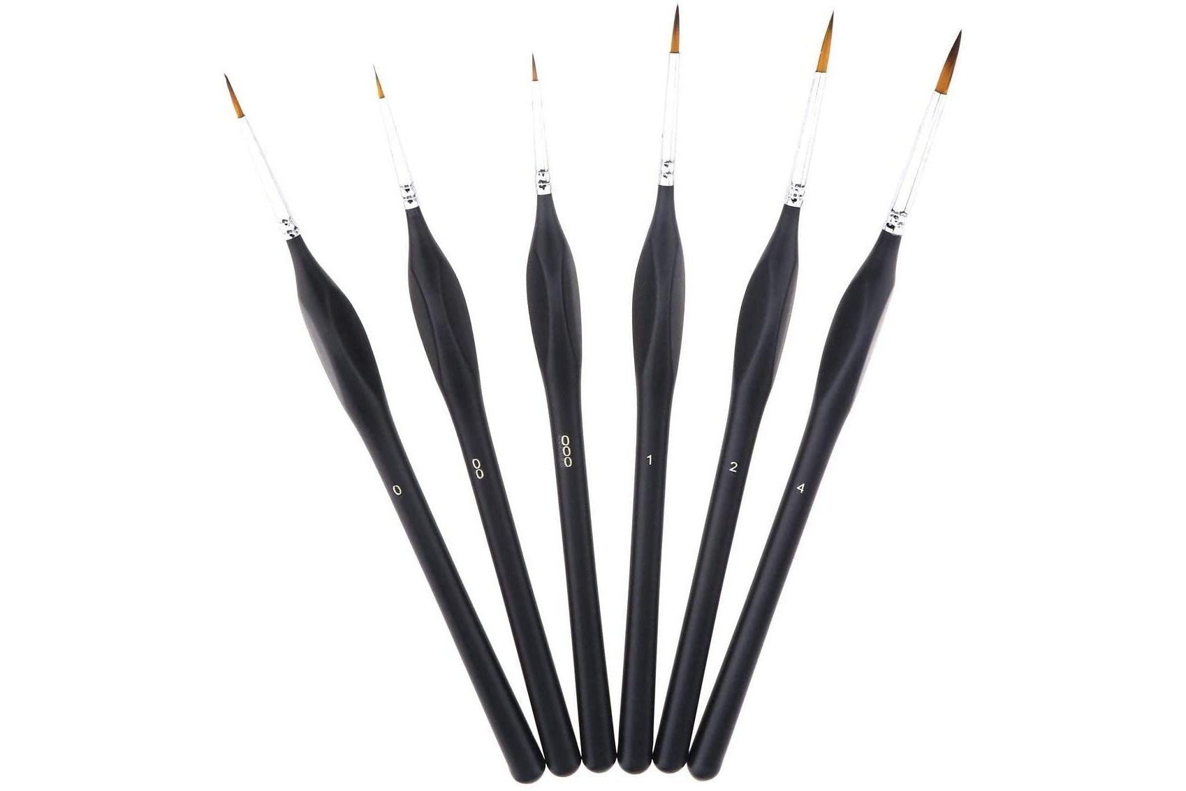 Micro Fine Detail Paint Brushes 5 Piece Set Precise Detail Painting,  Miniatures, Models, Acrylic, Watercolor, Oil, Tight Spot Brushes 