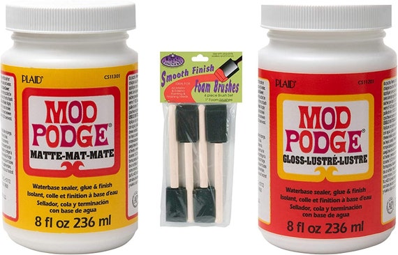 Mod Podge Decoupage Kit mod Podge With Foam Brushes-8 Oz. 