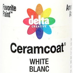 Peinture acrylique Delta Creative Ceramcoat en couleurs assorties 2 oz, 2505, blanc White