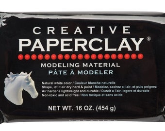 Creative Paperclay for Modeling Compound, 16-ounce, White 