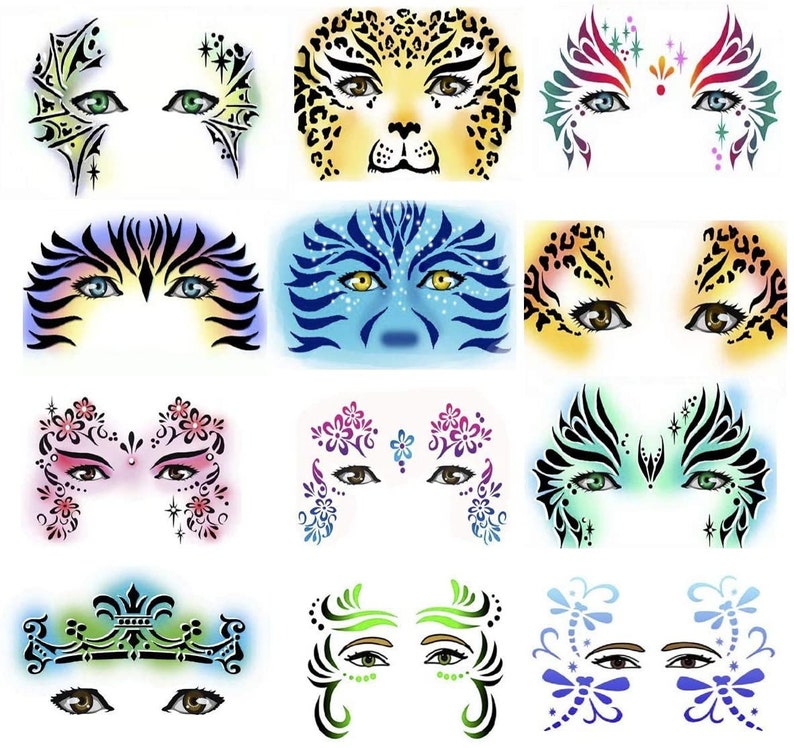 Printable Face Painting Templates