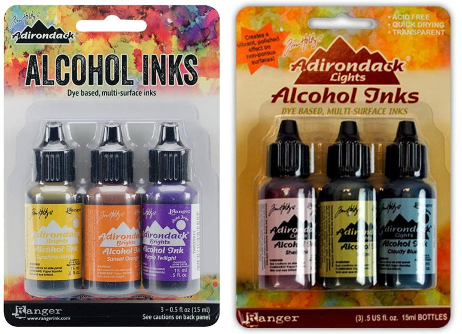 Ranger Adirondack Brights Alcohol Ink 1/2-ounce 3/pkg, Summit View