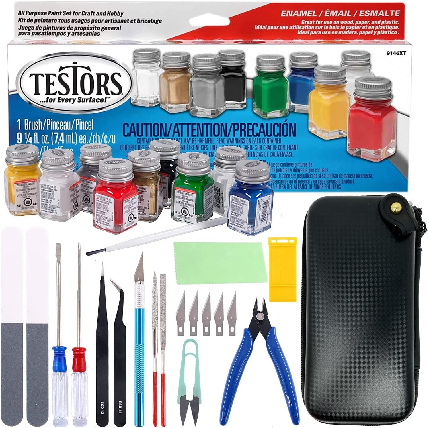 Testors 3509C Testors Plastic Cement Value Pack Includes 4 Precision Glue  Tips 