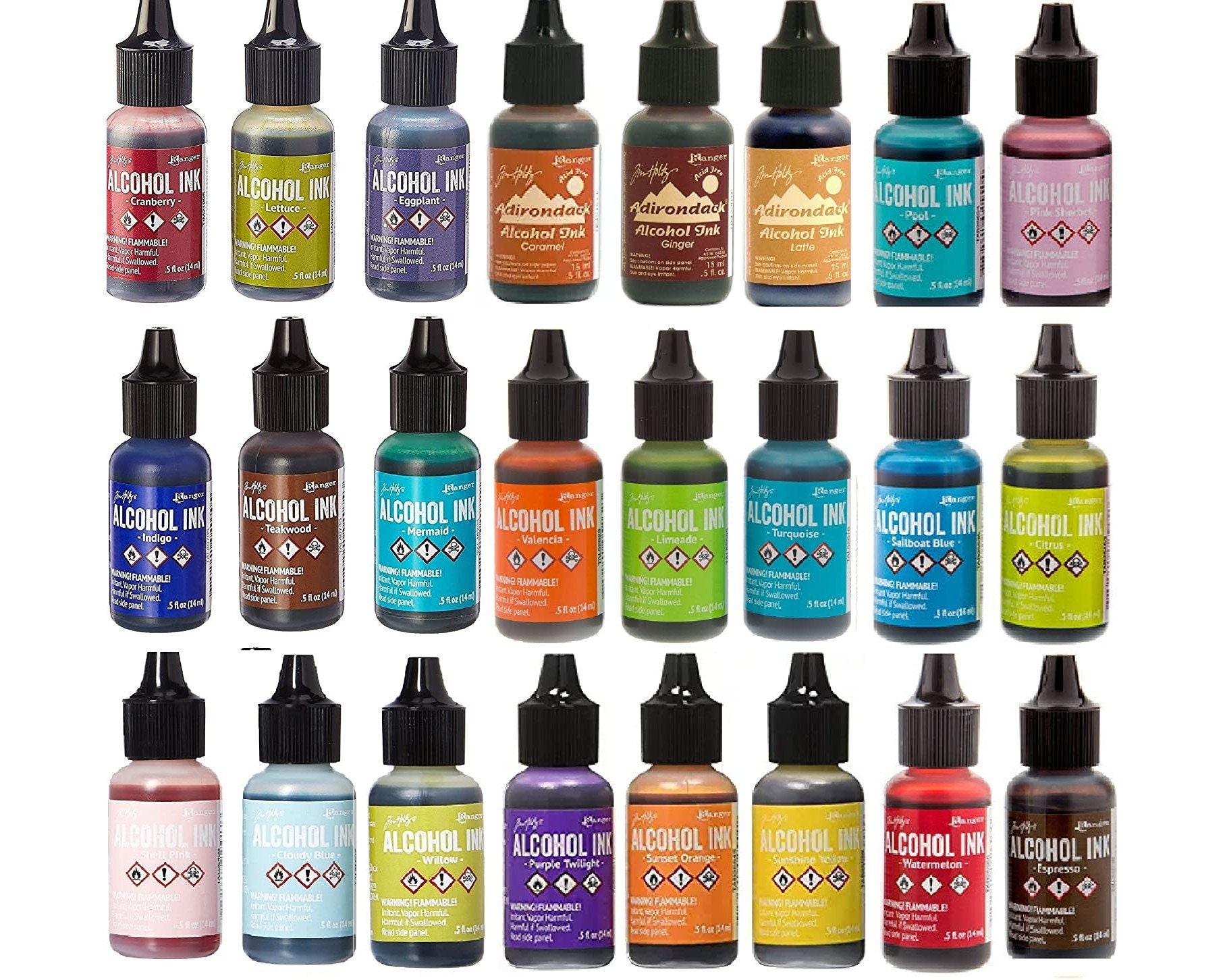 Tim Holtz Adirondack Alcohol Ink 24 Bottle Mega Set Assorted Colors No  Duplicates -  Norway