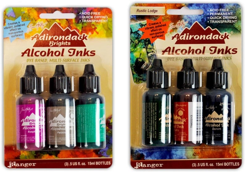 Adirondack Alcohol Ink Bundle Ink Set Valley Trail + Rustic Lodge