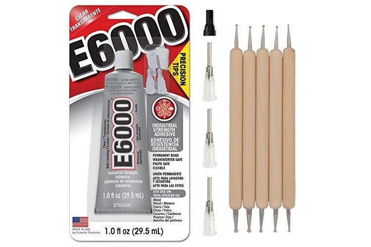 E6000 1-Ounce Jewelry and Bead Adhesive with 4 Precision