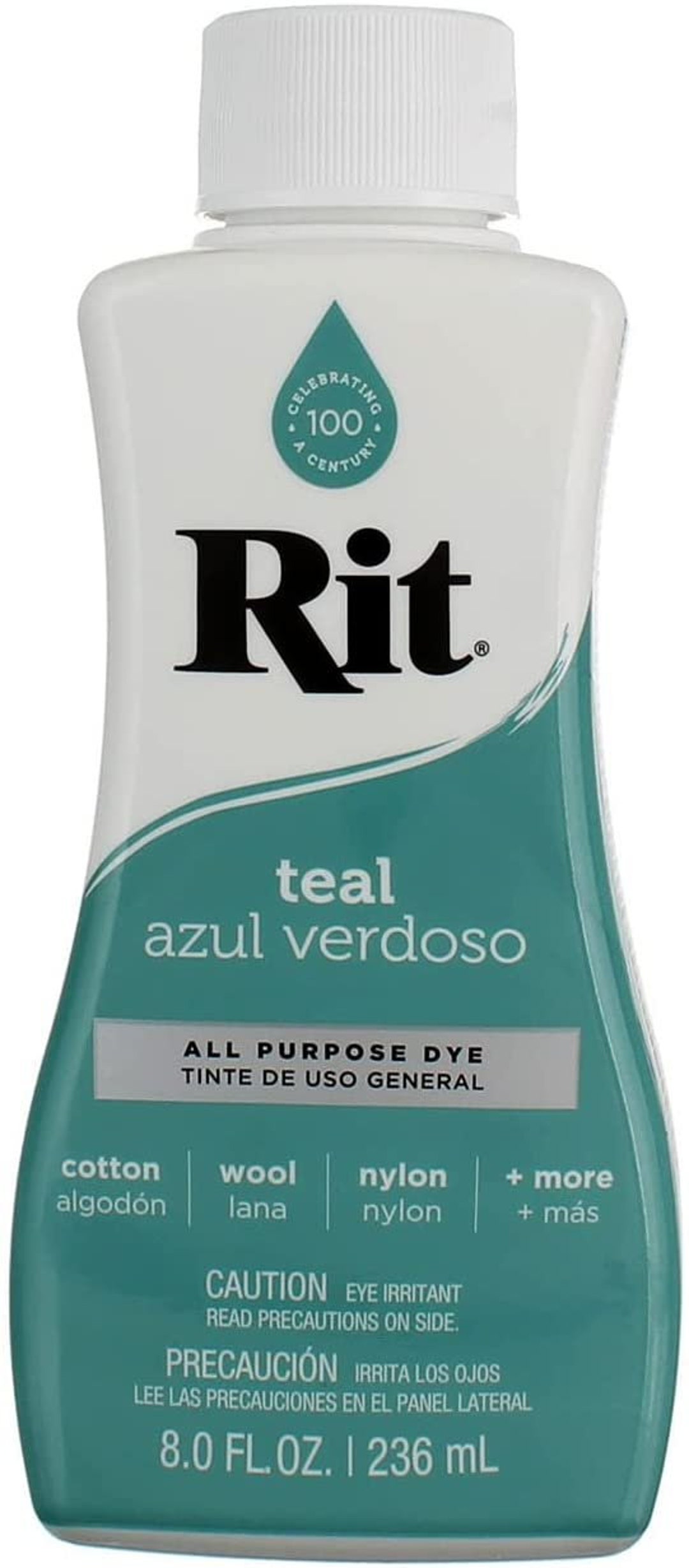 Rit All Purpose Dye, Teal - 8.0 fl oz