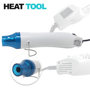 Embossing Heat Tool Gun Mini Heat Gun for Crafts and Heat Shrink Hot Air Gun - 300 Watt - Professional Grade