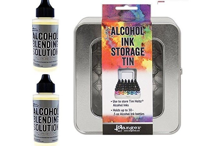 Alcohol Ink Blending Solution - Pixiss Blending Solution 4-Ounce, Alcohol  Ink Supplies 6 Pixiss Blending Brush Pens