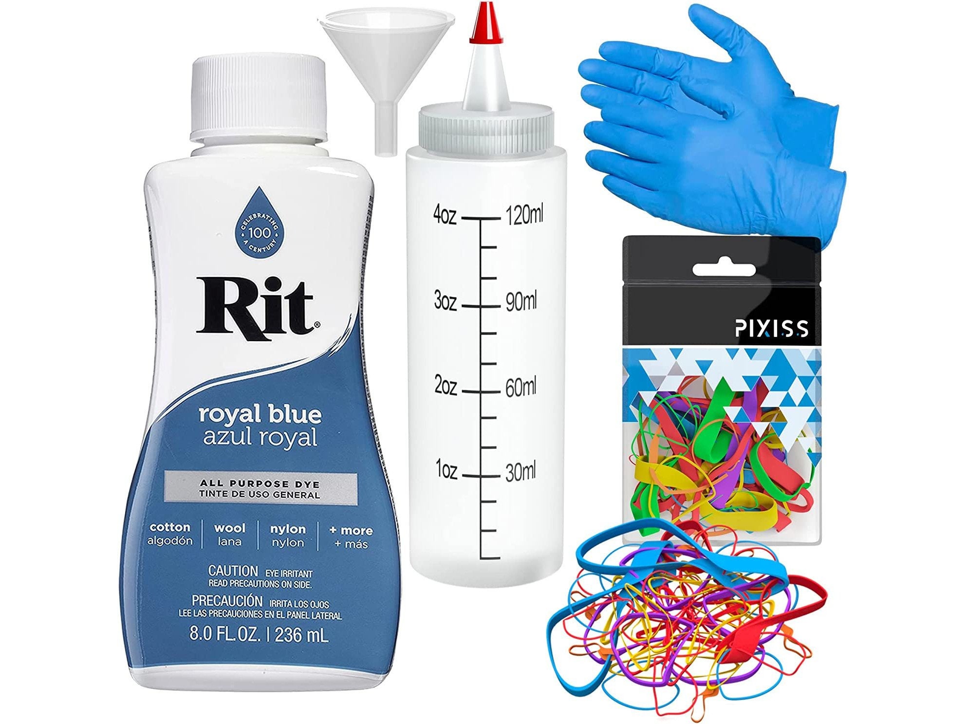  Rit Liquid Dye Black 8 Oz & Rit Dye Liquid Fabric Dye, 8-Ounce,  Navy Blue (1)
