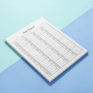 Printable 15 Minute Daily Planner Portrait Layout- 24 Hour Planner in ...