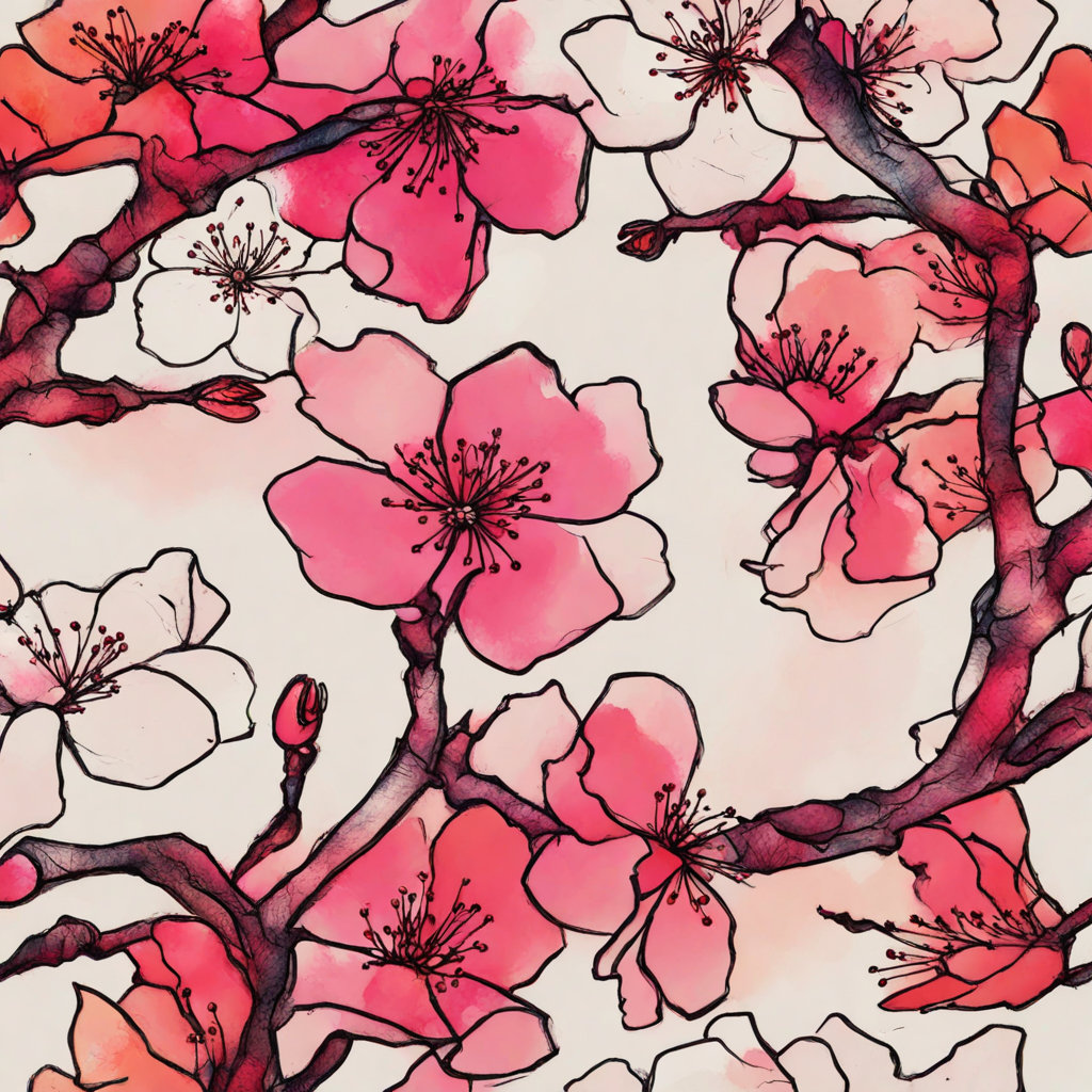Japanese Cherry Blossom Svg Package - Junk Journal Clip Art - Digital ...
