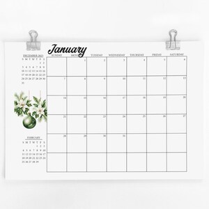 Printable Large 2024 Monthly Calendars 8.5x11, A4, and 11x17 LANDSCAPE ...
