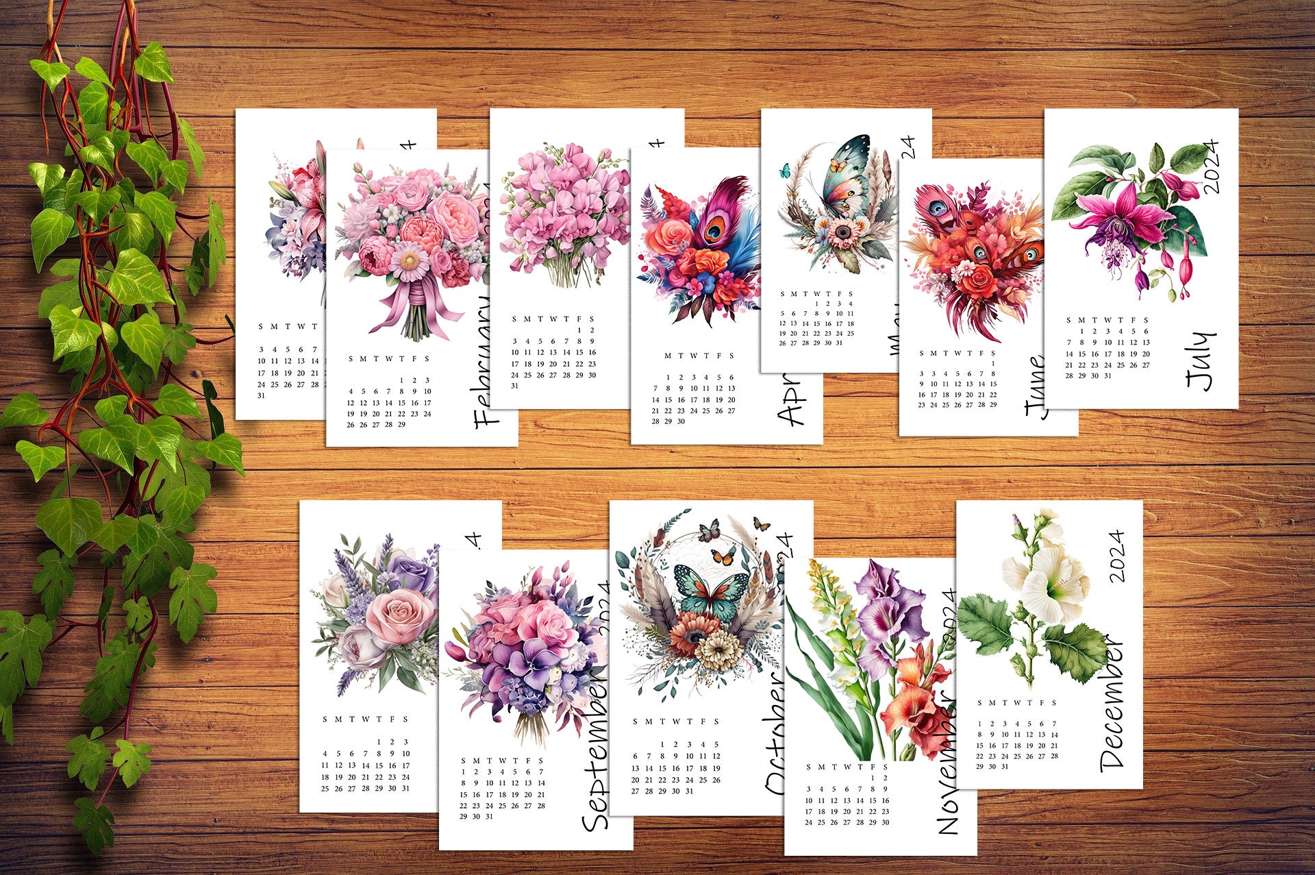 Printable 2024 Planner Dashboard for Pocket, A6, and Micro Planners ...