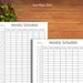 Printable Half Hour Weekly Schedule on Two Pages , Half Hour Daily ...