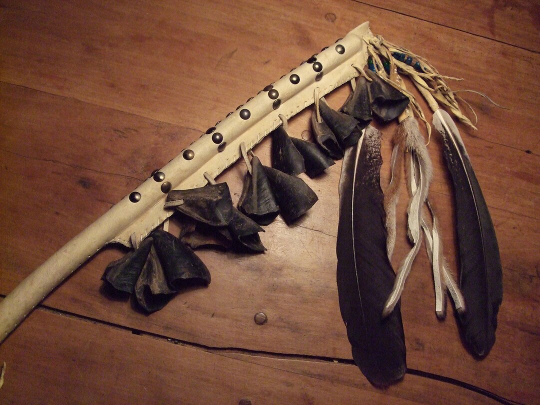 Native American Style Hoof Rattle Non-native Reproduction Collector's ...