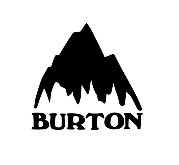 BURTON SNOWBOARDS Vinyl Cut out Sticker Etsy