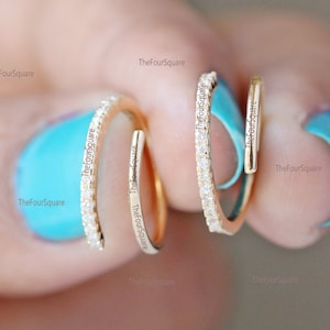 Orecchini a spirale in oro giallo 14k, raffinati gioielli fatti a mano, delicati orecchini in oro naturale, regalo per donna, abbigliamento quotidiano per le feste.