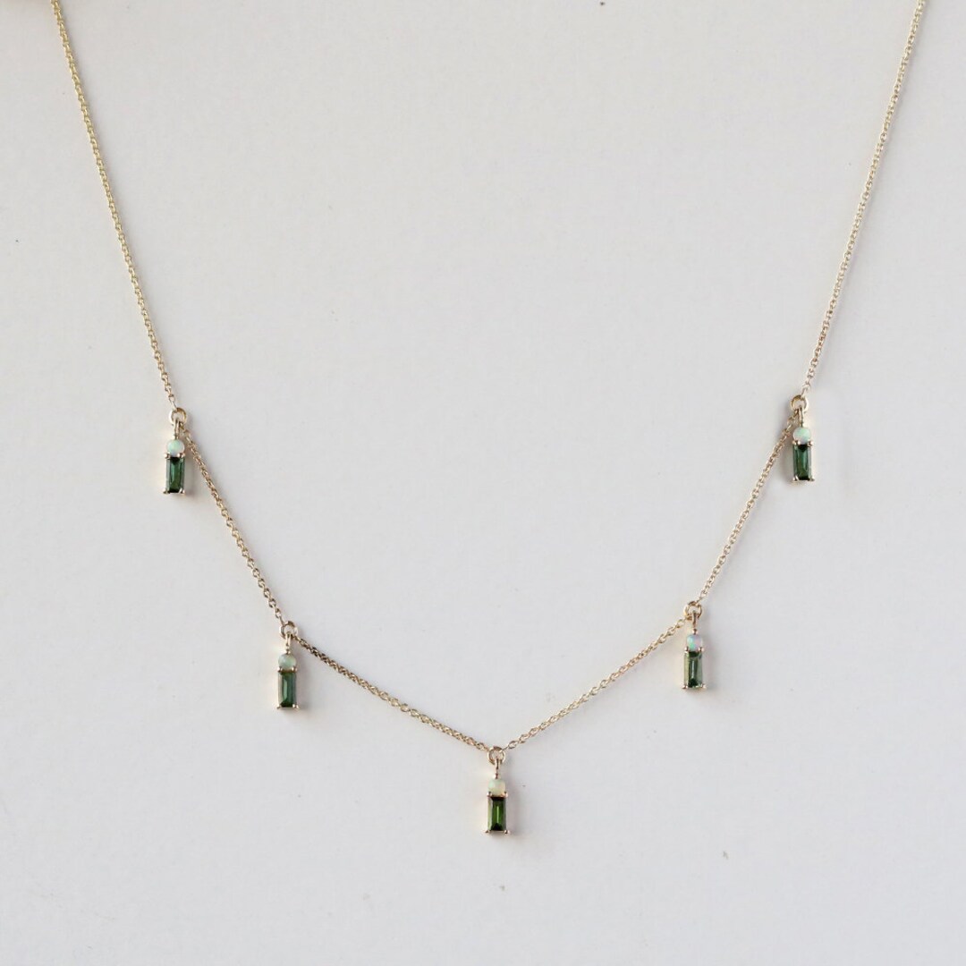 Rainbow Station Necklace Tourmaline Pink OS main image 1