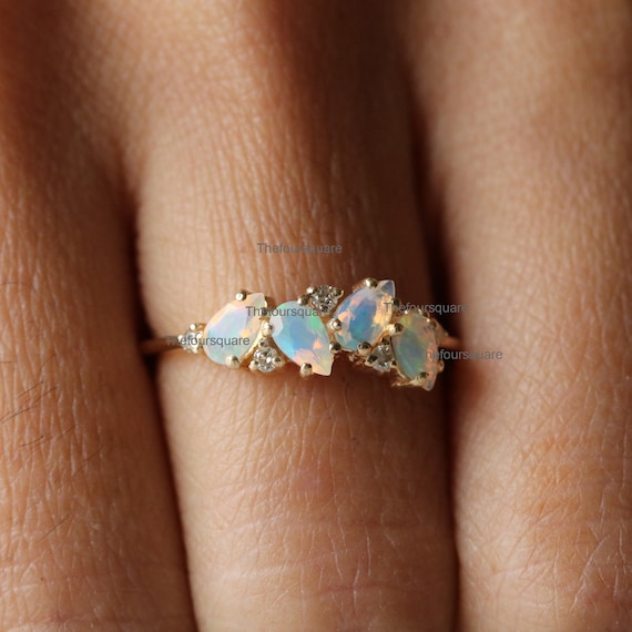 天然 エチオピア オパール リング レディース 指輪 天然石 お守り ブランド エチオピアオパール - 指輪・リングの人気通販 | minne byGMOペパボ