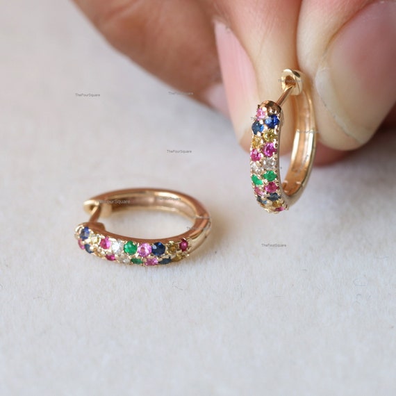 Aros con piedras preciosas hot sale
