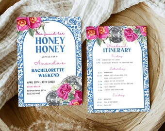 Mamma Mia Bachelorette Itinerary Invite Last Disco Bachelorette Digital Invitation Dancing Queen Hen Party Invite Disco Ball Bride Weekend