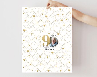 90 Reasons We Love You Template 90th Birthday Gift 90 Things Why I Love Custom 30th 40th 50th 60th 70th 80th 90th Anniversary Printed Gift