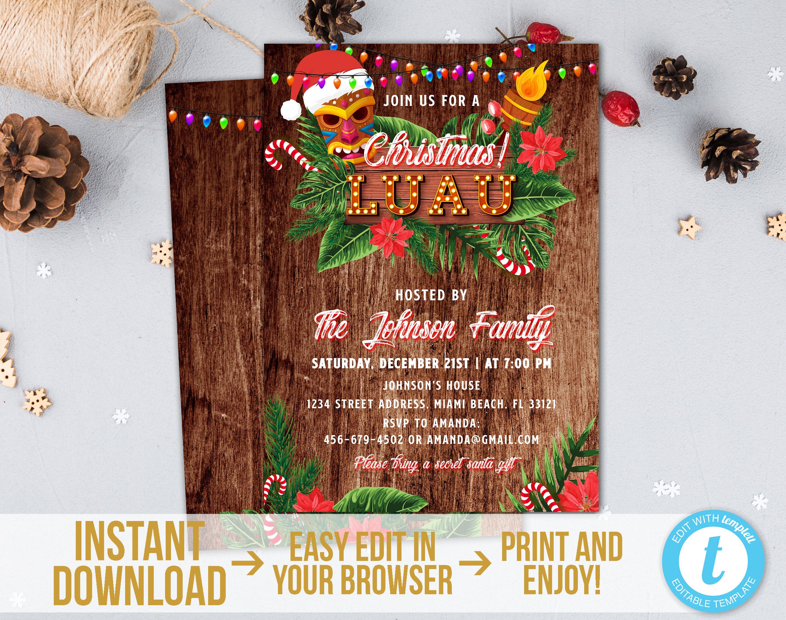 Christmas Luau Party 