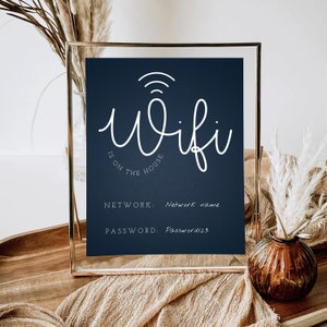 Wifi Wachtwoord Sign Airbnb Guest Arrival Guide Wifi Informatie Template Bewerkbaar Download WiFi Netwerk Sign Verhuur Huis Airbnb Info Card