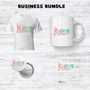 Lot de logos personnalisés, Ensemble de logos d'entreprise, Ensemble de marque unique, Image de marque pour petite entreprise, Cadeau de marque personnalisé