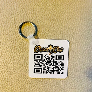 QR  Code Keychain