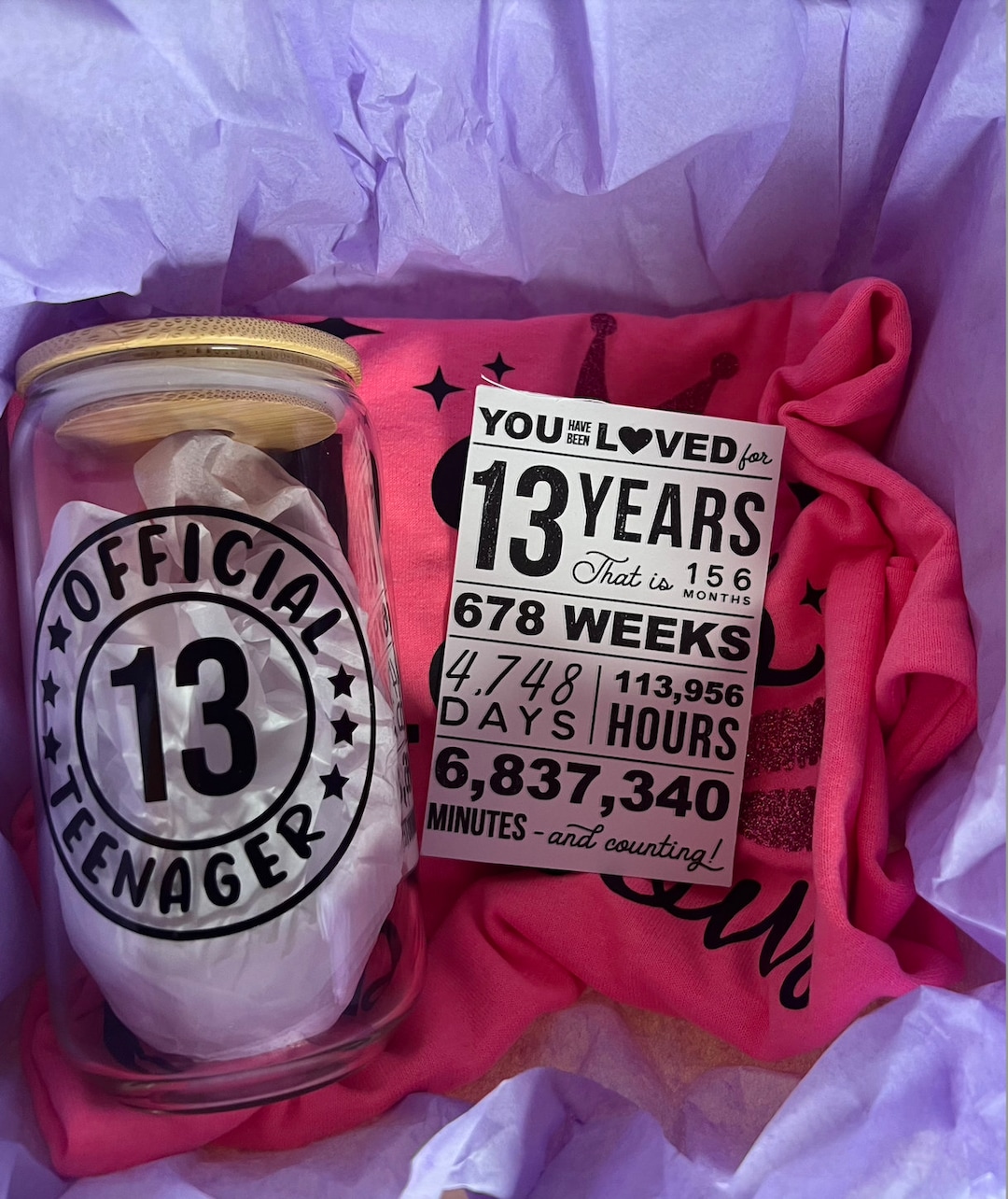 Gift Box for 13 Year Old, 13th Birthday, Officially a Teenager, Gift for Teen Etsy