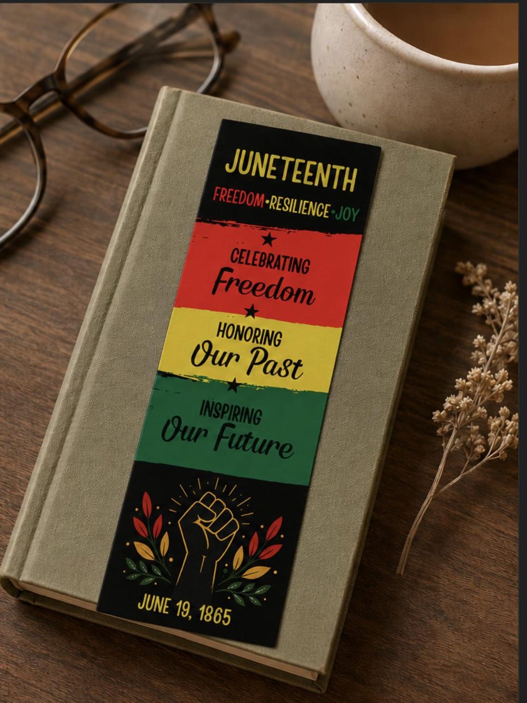 Freedom Bookmarks Juneteenth Magnetic Bookmarks | Freedom, Resilience, Joy (physical) - Etsy