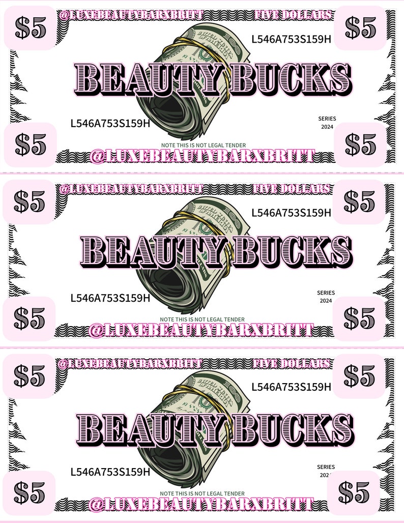 Beauty Bucks, Lash Cash, Loyalty Bucks for Clients image 2